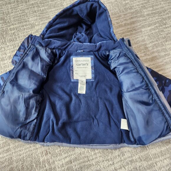 Carter's toddler boy camo puffer heavyweight jacket hood size 3T - Picture 9 of 10